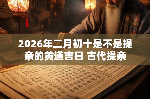 2026年二月初十是不是提亲的黄道吉日 古代提亲 2026年二月初十是不是提亲的黄道吉日 古代提亲