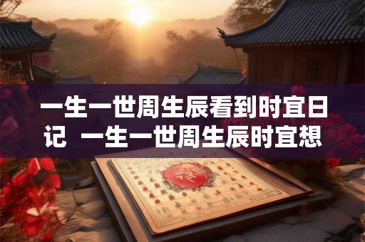 一生一世周生辰看到时宜日记  一生一世周生辰时宜想起前世了吗