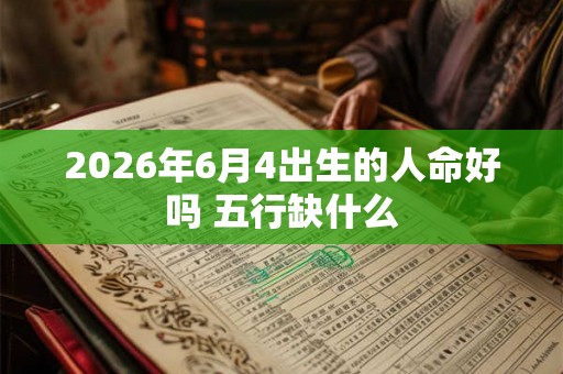 2026年6月4出生的人命好吗 五行缺什么