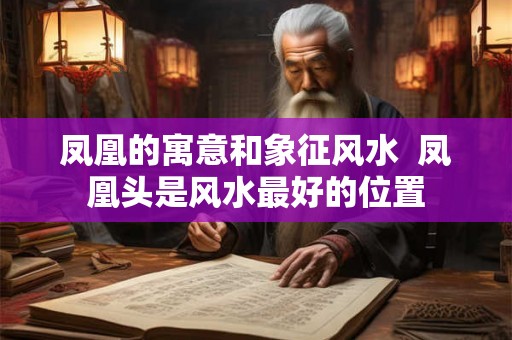 凤凰的寓意和象征风水  凤凰头是风水最好的位置