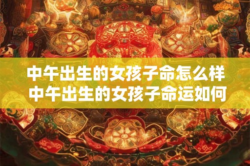 中午出生的女孩子命怎么样 中午出生的女孩子命运如何