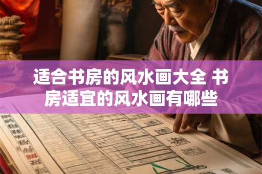 适合书房的风水画大全 书房适宜的风水画有哪些