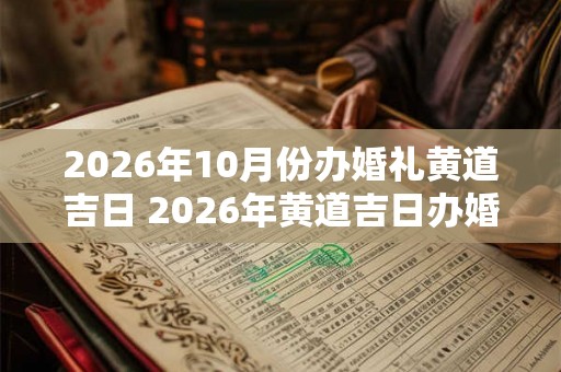 2026年10月份办婚礼黄道吉日 2026年黄道吉日办婚礼 2026年10月份办婚礼黄道吉日 2026年黄道吉日办婚礼