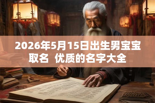 2026年5月15日出生男宝宝取名  优质的名字大全