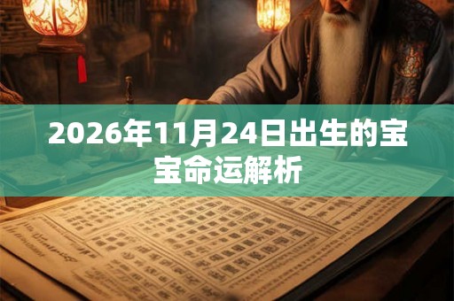 2026年11月24日出生的宝宝命运解析
