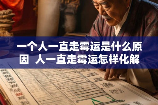 一个人一直走霉运是什么原因  人一直走霉运怎样化解
