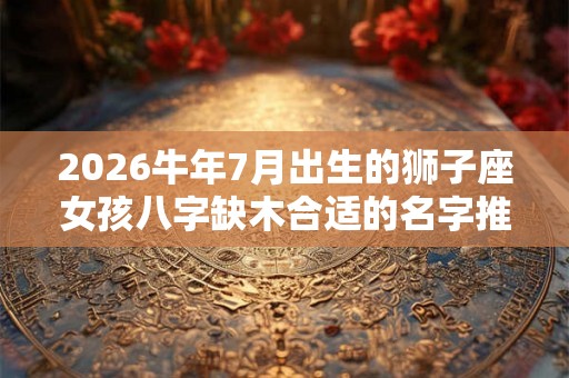 2026牛年7月出生的狮子座女孩八字缺木合适的名字推荐 2026牛年7月出生的狮子座女孩八字缺木合适的名字推荐