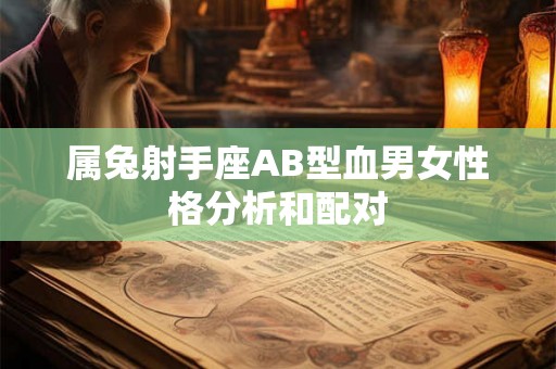 属兔射手座AB型血男女性格分析和配对 属兔射手座AB型血男女性格分析和配对