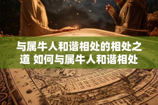与属牛人和谐相处的相处之道 如何与属牛人和谐相处