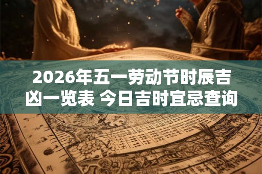 2026年五一劳动节时辰吉凶一览表 今日吉时宜忌查询