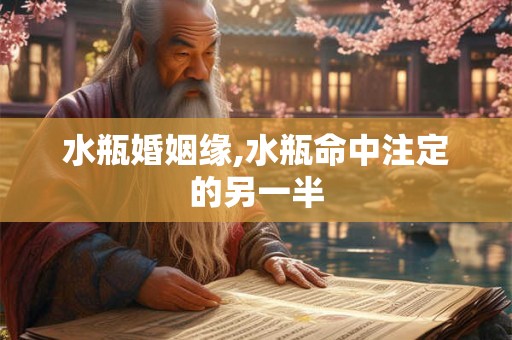 水瓶婚姻缘,水瓶命中注定的另一半