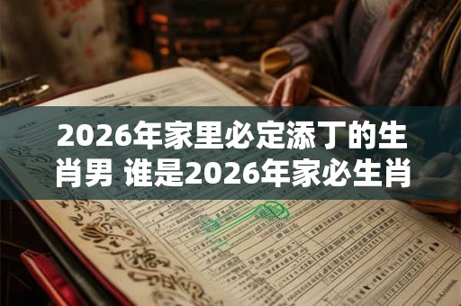 2026年家里必定添丁的生肖男 谁是2026年家必生肖男 2026年家里必定添丁的生肖男 谁是2026年家必生肖男