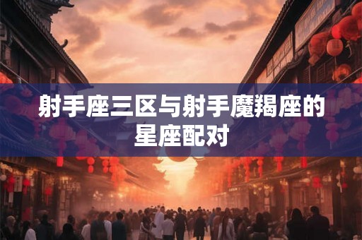 射手座三区与射手魔羯座的星座配对