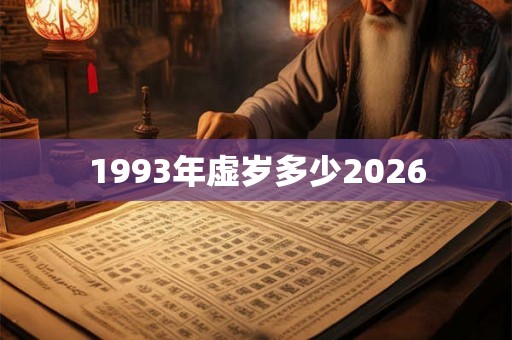 1993年虚岁多少2026