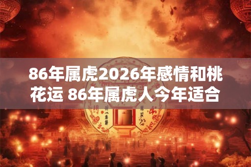 86年属虎2026年感情和桃花运 86年属虎人今年适合结婚吗