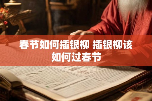 春节如何插银柳 插银柳该如何过春节