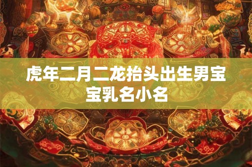 虎年二月二龙抬头出生男宝宝乳名小名