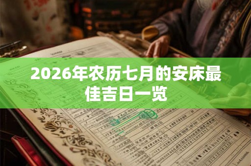2026年农历七月的安床最佳吉日一览