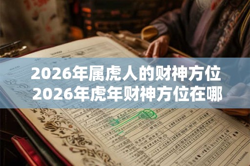 2026年属虎人的财神方位 2026年虎年财神方位在哪