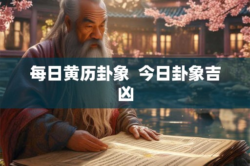 每日黄历卦象 今日卦象吉凶 每日黄历卦象 今日卦象吉凶