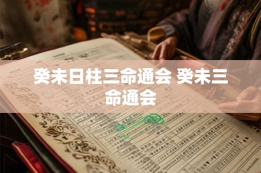 癸未日柱三命通会 癸未三命通会 癸未日柱三命通会 癸未三命通会