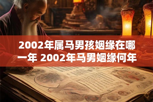 2002年属马男孩姻缘在哪一年 2002年马男姻缘何年
