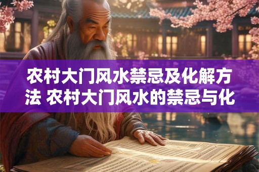 农村大门风水禁忌及化解方法 农村大门风水的禁忌与化解方法
