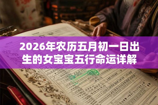 2026年农历五月初一日出生的女宝宝五行命运详解