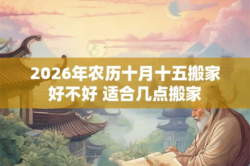2026年农历十月十五搬家好不好 适合几点搬家