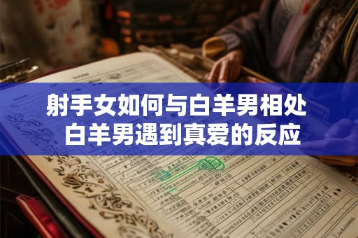 射手女如何与白羊男相处  白羊男遇到真爱的反应