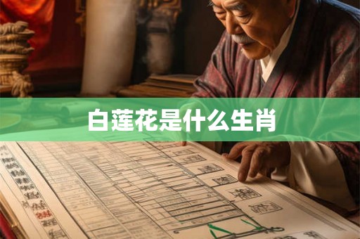 白莲花是什么生肖