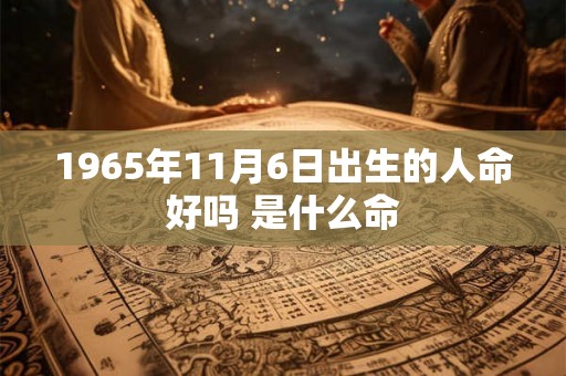 1965年11月6日出生的人命好吗 是什么命