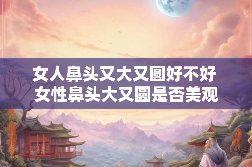 女人鼻头又大又圆好不好 女性鼻头大又圆是否美观