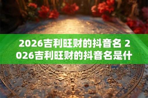 2026吉利旺财的抖音名 2026吉利旺财的抖音名是什么