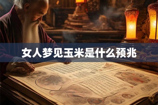 女人梦见玉米是什么预兆