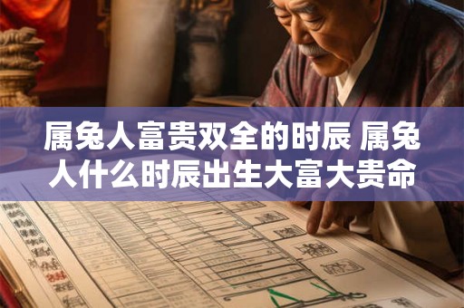 属兔人富贵双全的时辰 属兔人什么时辰出生大富大贵命格 属兔人富贵双全的时辰 属兔人什么时辰出生大富大贵命格