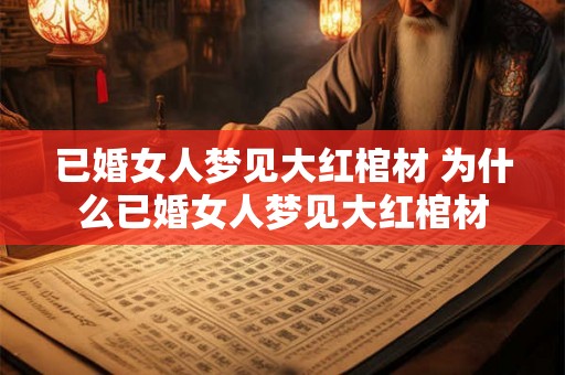 已婚女人梦见大红棺材 为什么已婚女人梦见大红棺材 已婚女人梦见大红棺材 为什么已婚女人梦见大红棺材