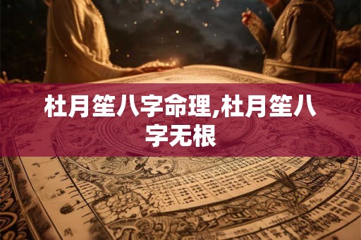 杜月笙八字命理,杜月笙八字无根 杜月笙八字命理,杜月笙八字无根