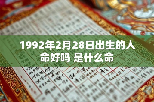 1992年2月28日出生的人命好吗 是什么命 1992年2月28日出生的人命好吗 是什么命