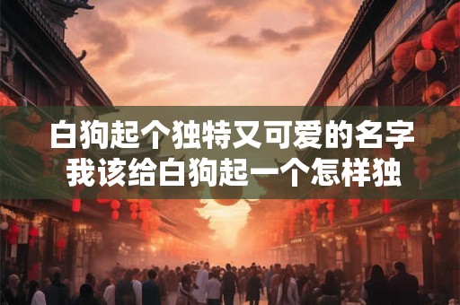 白狗起个独特又可爱的名字 我该给白狗起一个怎样独特又可爱的名字呢