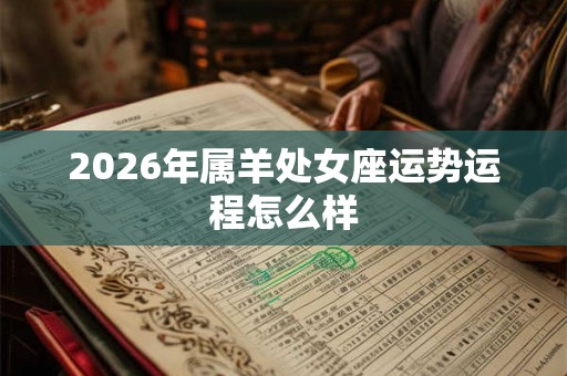 2026年属羊处女座运势运程怎么样 2026年属羊处女座运势运程怎么样