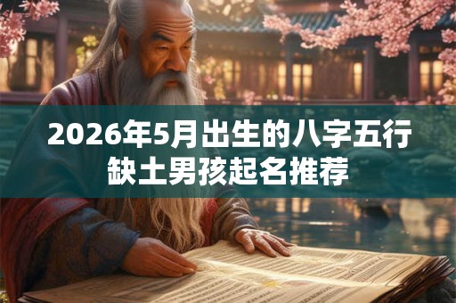 2026年5月出生的八字五行缺土男孩起名推荐