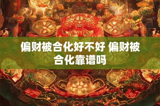 偏财被合化好不好 偏财被合化靠谱吗