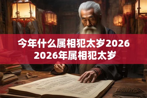 今年什么属相犯太岁2026 2026年属相犯太岁