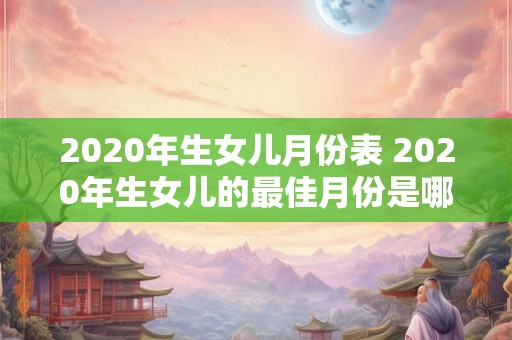 2020年生女儿月份表 2020年生女儿的最佳月份是哪个