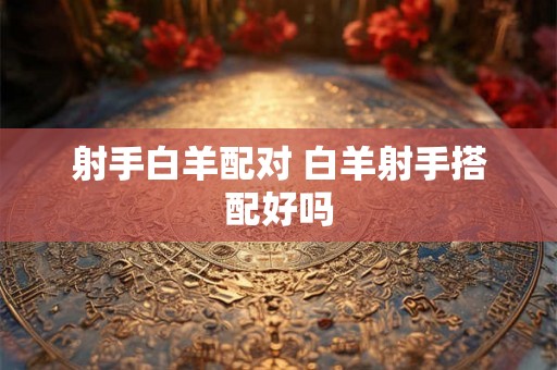 射手白羊配对 白羊射手搭配好吗