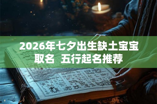 2026年七夕出生缺土宝宝取名  五行起名推荐