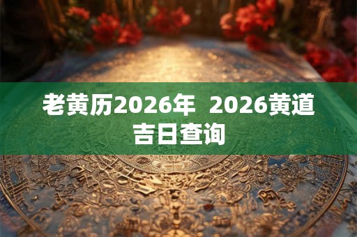 老黄历2026年  2026黄道吉日查询