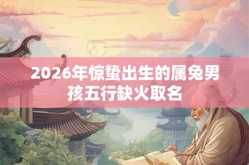 2026年惊蛰出生的属兔男孩五行缺火取名
