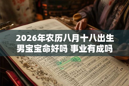 2026年农历八月十八出生男宝宝命好吗 事业有成吗